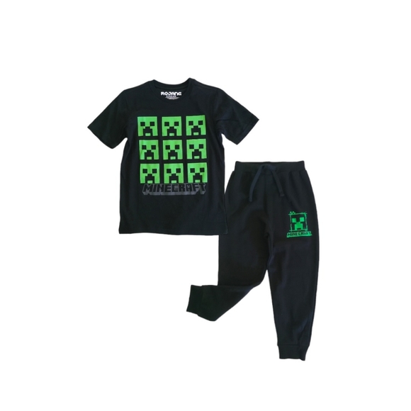Minecraft Boys 2 Pieces Graphic T-shirt and Sweatpants Set - Picture 4 of 4